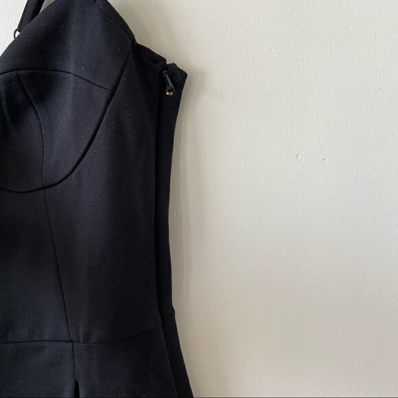 Nwt-leith Bustier Little Black Romper (Size:Medium) - Picture 10 of 13
